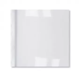 GBC LeatherGrain Thermal Binding Covers 3mm balta (100), A4, PVC, Transparent, balta, Matt, 30 sheets, 3 mm