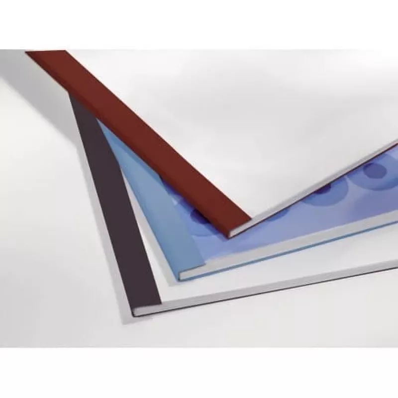 GBC LeatherGrain Thermal Binding Covers 3mm balta (100), A4, PVC, Transparent, balta, Matt, 30 sheets, 3 mm