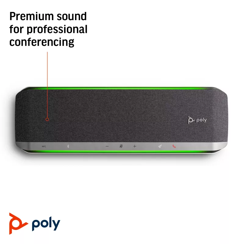HP Poly Sync 60 Speakerphone, Sudraba, Windows 10, Windows 11, MacOS, RoHS, Federal Communications Commission (FCC), CE, 37 mm, 116 mm