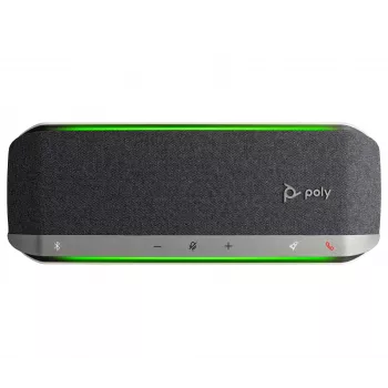 HP Poly Sync 40 USB-A USB-C skaļruņtālrunis, sudraba krāsa, Windows 10, Windows 11, MacOS, 30 h, RoHS, Federal Communications Commission (FCC), CE, 38 mm