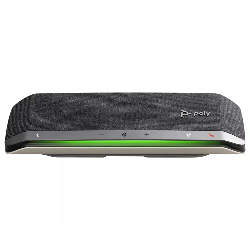 HP Poly Sync 40 USB-A USB-C skaļruņtālrunis, sudraba krāsa, Windows 10, Windows 11, MacOS, 30 h, RoHS, Federal Communications Commission (FCC), CE, 38 mm