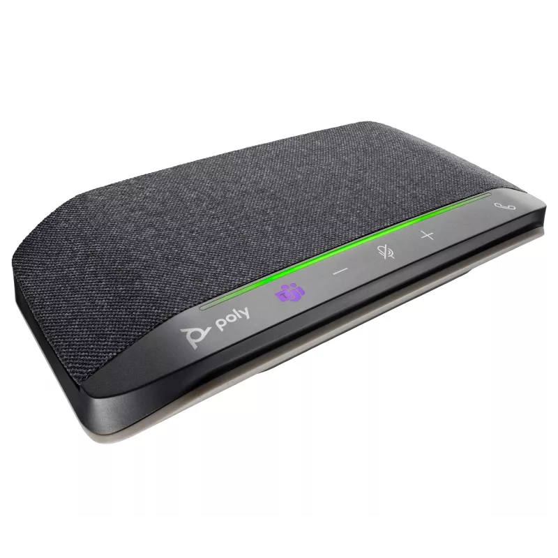 HP Poly Sync 10 Microsoft Teams sertificēts skaļrunis, PC, sudraba, 0,715 m, IP64, Windows 10, Windows 11, MacOS