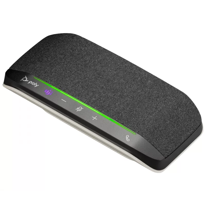 HP Poly Sync 10 Microsoft Teams sertificēts skaļrunis, PC, sudraba, 0,715 m, IP64, Windows 10, Windows 11, MacOS