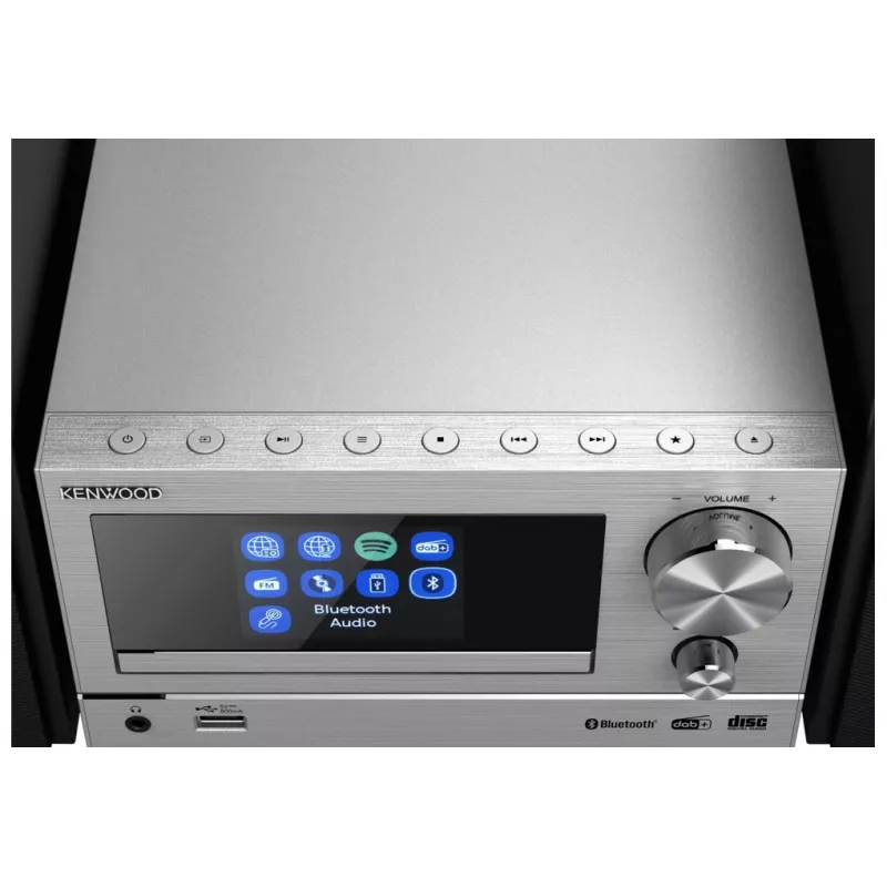 Kenwood M-7000S mājas audio mini sistēma 30 W sudraba krāsā