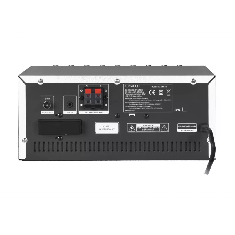 Kenwood M-9000S mājas audio mini sistēma 50 W Sudraba
