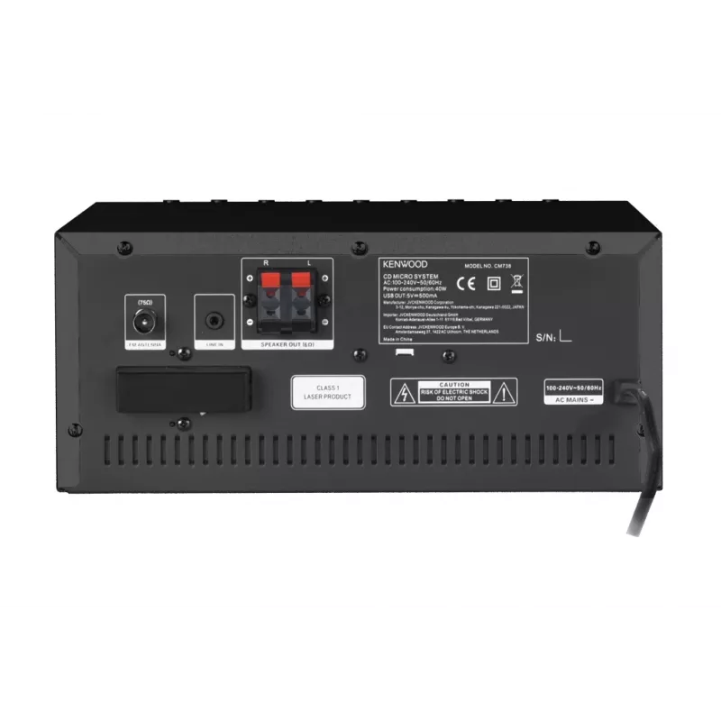 Kenwood M-9000S Mājas audio mini sistēma 50 W Melna