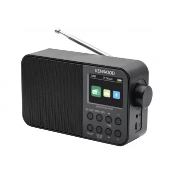 Kenwood CR-M30DAB-B pārnēsājams digitālais radio, melns