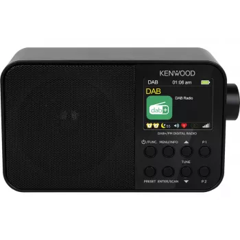 Kenwood CR-M30DAB-B pārnēsājams digitālais radio, melns