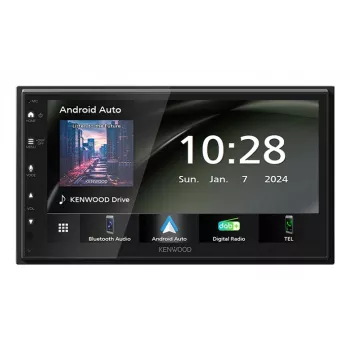 Kenwood DMX6523DABS automašīnas multimediju uztvērējs Melns Wi-Fi Bluetooth