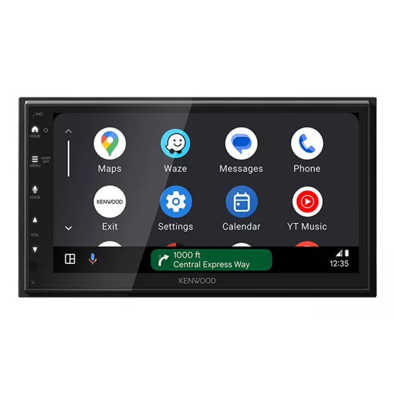 Kenwood DMX6523DABS automašīnas multimediju uztvērējs Melns Wi-Fi Bluetooth