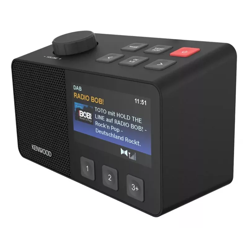Kenwood CR-M70DAB-B Pārnēsājamais digitālais radio, melns