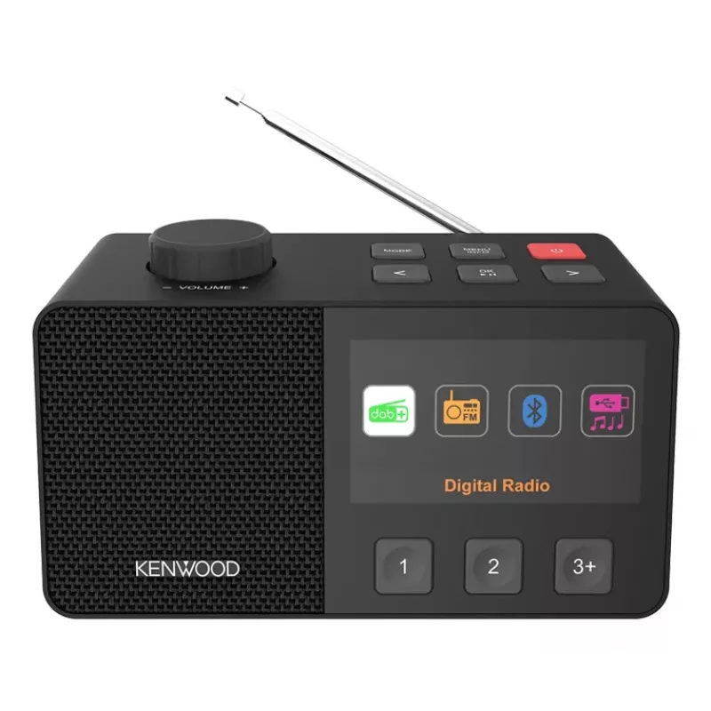 Kenwood CR-M70DAB-B Pārnēsājamais digitālais radio, melns