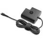 HP 65W USB-C strāvas adapteris, iekštelpām, maiņstrāva, melns