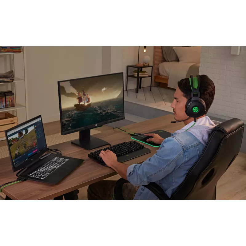 HP Pavilion Gaming tastatūra 800, pilna izmēra (100%), vadu, USB, mehāniska, melna
