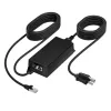 HP Poly PoE++ 65W 2.5G adapteris ar 3,66m CAT6A kabeli un strāvas vadu