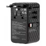 Verbatim Charge 'n' Travel 70W 2C ievelkams universāls ceļojumu adapteris, melns