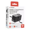 Verbatim Charge 'n' Travel 70W 2C ievelkams universāls ceļojumu adapteris, melns