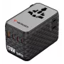 Verbatim Charge 'n' Travel 170W universāls ceļojuma adapteris, melns