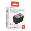Verbatim Charge 'n' Travel 170W universāls ceļojuma adapteris, melns
