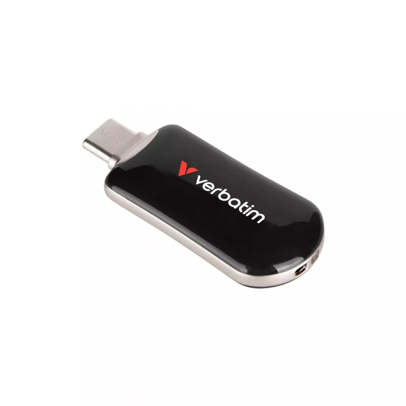 Verbatim Plectra USB-C zibatmiņa Melna 512GB, 512 GB, USB Type-C, 3.2 Gen 1 (3.1 Gen 1), 100 MB/s, bez vāciņa, Melna