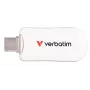 Verbatim Plectra USB-C zibatmiņa balta 64 GB, 64 GB, USB Type-C, 3.2 Gen 1 (3.1 Gen 1), 100 MB/s, bez vāciņa, balta