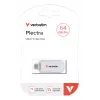 Verbatim Plectra USB-C zibatmiņa balta 64 GB, 64 GB, USB Type-C, 3.2 Gen 1 (3.1 Gen 1), 100 MB/s, bez vāciņa, balta