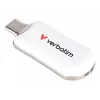 Verbatim Plectra USB-C zibatmiņa, balta, 128GB, 128 GB, USB Type-C, 3.2 Gen 1 (3.1 Gen 1), 100 MB/s, bez vāciņa, balta