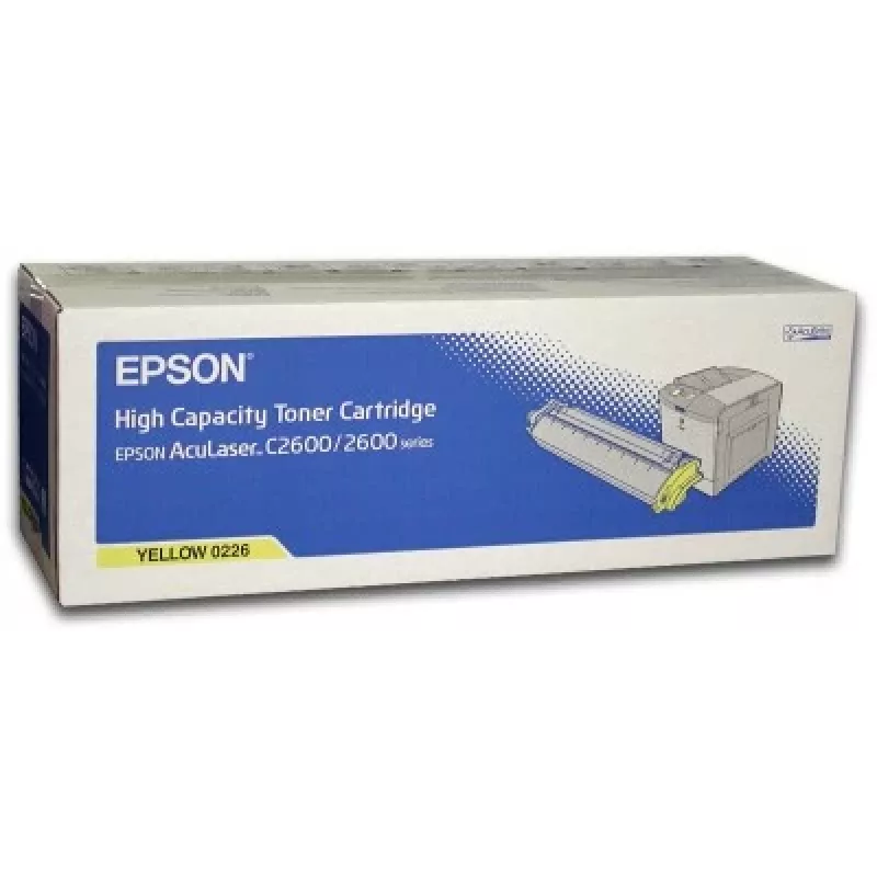 Epson AL-C2600 tonera kasetne, dzeltena, 5k, 5000 lapas, dzeltena, 1 gab.
