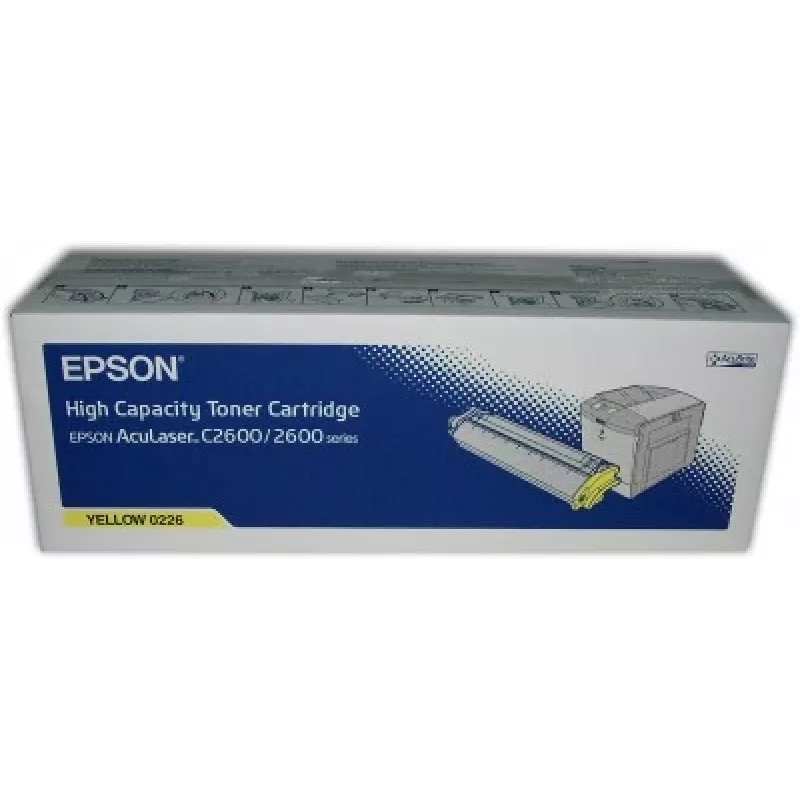 Epson AL-C2600 tonera kasetne, dzeltena, 5k, 5000 lapas, dzeltena, 1 gab.