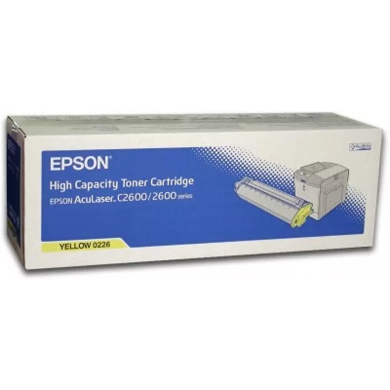 Epson AL-C2600 tonera kasetne, dzeltena, 5k, 5000 lapas, dzeltena, 1 gab.