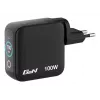 Verbatim Mini GaN lādētājs 100W ar displeju, iekštelpām, maiņstrāva, 20 V, melns