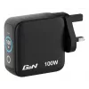 Verbatim Mini GaN lādētājs 100W ar displeju, iekštelpām, maiņstrāva, 20 V, melns