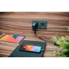 Verbatim Mini GaN lādētājs 100W ar displeju, iekštelpām, maiņstrāva, 20 V, melns