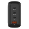 Verbatim Mini GaN lādētājs 140W ar displeju, iekštelpām, maiņstrāva, 28 V, melns