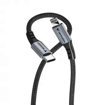 Verbatim Sync & Charge kabelis USB-C uz Lightning 120 cm, 1.2 m, Lightning, USB C, vīrišķais, vīrišķais, melns