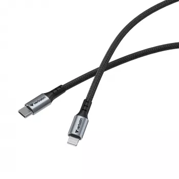 Verbatim Sync & Charge kabelis USB-C uz Lightning 120 cm, 1.2 m, Lightning, USB C, vīrišķais, vīrišķais, melns