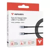 Verbatim Sync & Charge kabelis - 100W USB-C uz USB-C 120 cm, 1,2 m, USB C, USB C, USB 2.0, 0,48 Gbit/s, melns