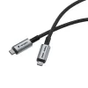 Verbatim Sync & Charge USB C uz USB C 240W 40 Gbps 120 cm, 1,2 m, USB C, USB C, USB4 Gen 2x2, 40 Gbit/s, Melna