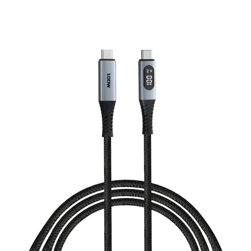 Verbatim Sync & Charge USB C uz USB C 100W displejs 120 cm, 1,2 m, USB C, USB C, USB 2.0, 0,48 Gbit/s, melns