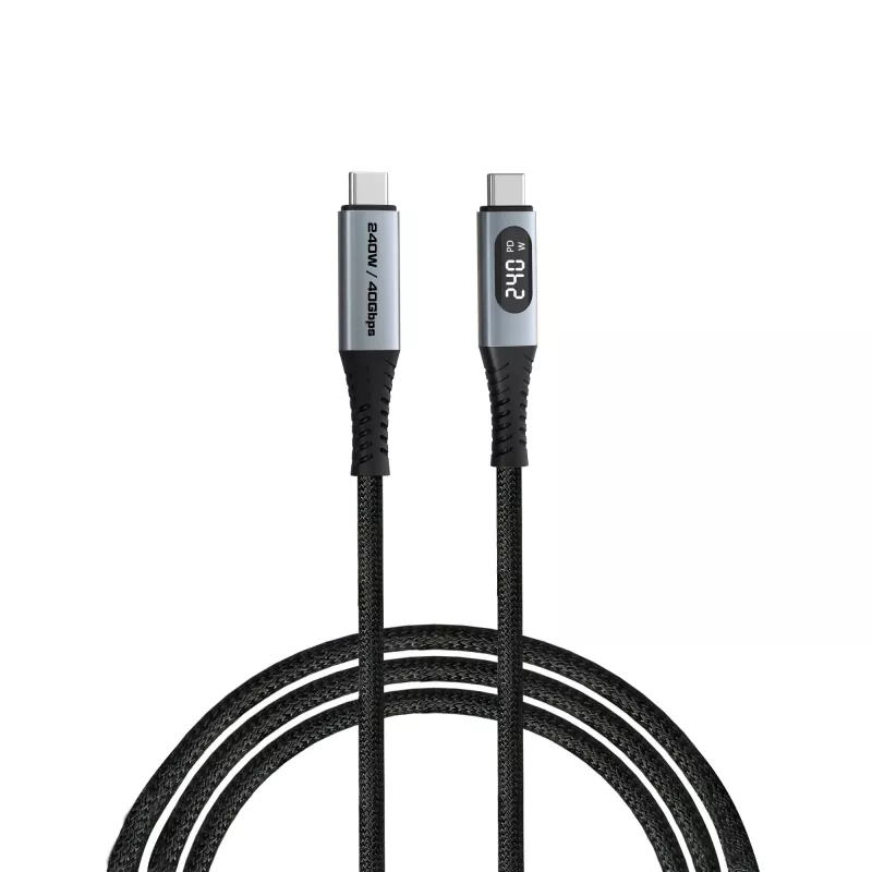 Verbatim Sync & Charge USB C uz USB C 240W 40 Gbps Displejs 120 cm