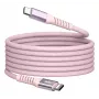 Verbatim Sync & Charge Magnetic kabelis - 60W USB-C to USB-C 120 cm rozā