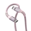 Verbatim Sync & Charge Magnetic kabelis - 60W USB-C to USB-C 120 cm rozā