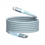 Verbatim Sync & Charge magnētiskais kabelis - 100W USB-C uz USB-C 120 cm zils