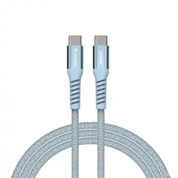 Verbatim Sync & Charge magnētiskais kabelis - 100W USB-C uz USB-C 120 cm zils