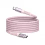 Verbatim Sync & Charge Magnetic kabelis - 100 W USB-C uz USB-C 120 cm rozā krāsā