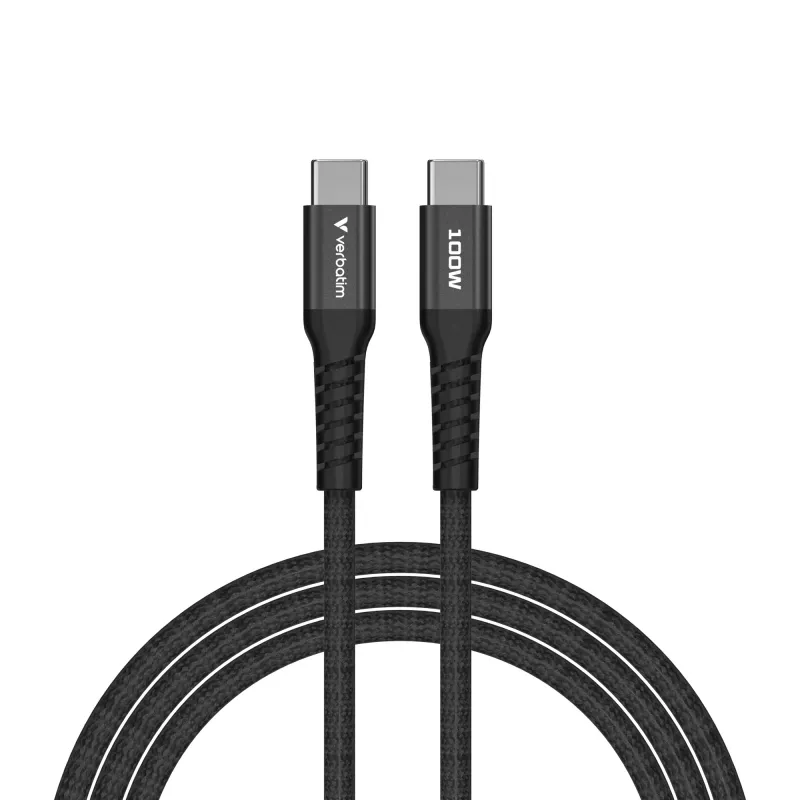Verbatim Sync & Charge Magnetic kabelis - 100W USB-C to USB-C 120 cm Melns