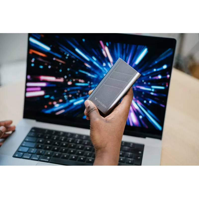 Verbatim TurboMetal SSD USB4 1TB USB Type-C USB4 Gen 2x2 Silver
