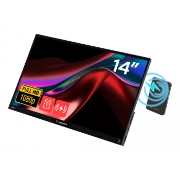 Verbatim Portable Touchscreen Monitor Light 14 collas Full HD 1080p un bezvadu barošanas avots