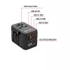 Verbatim UTA-05 65W GaN III universālais ceļojumu adapteris ar 2 x USB-C PD & QC 4+ un 2 x USB-A portiem