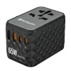 Verbatim UTA-05 65W GaN III universālais ceļojumu adapteris ar 2 x USB-C PD & QC 4+ un 2 x USB-A portiem